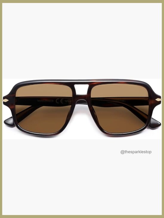 Retro Square Vintage Aviator Sunglasses for Women Men UV400 Protection main image 5